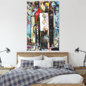 J. P. - MÄNNER UND FRAUEN - 1942-1943 - Abstrakt - Leinwanddruck (Insitu (Schlafzimmer))