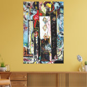 J. P. - MÄNNER UND FRAUEN - 1942-1943 - Abstrakt - Leinwanddruck (Insitu (Wohnzimmer))