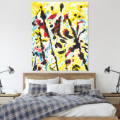 J. P. - MOONVIBRATIONEN - c. 1953-1955 - Abstrakt- Leinwanddruck (Insitu (Schlafzimmer))