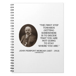 J.P. Morgan erster Schritt, um etwas zu erreichen Notizblock