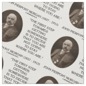 J.P. Morgan erster Schritt, um etwas zu erreichen Stoff (Nahaufnahme)