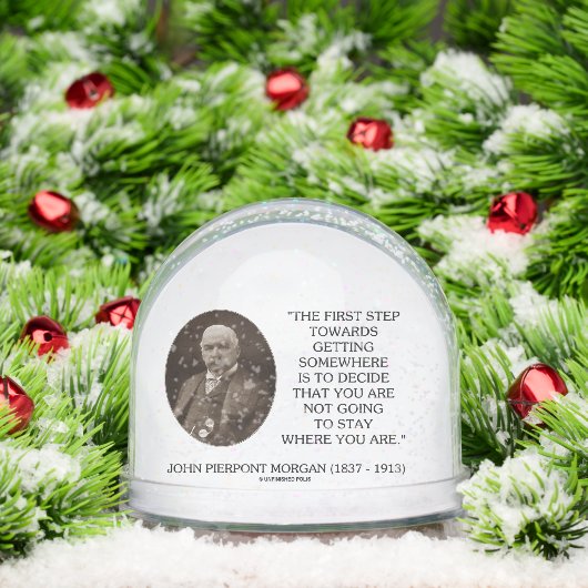 J.P. Morgan First Step Towards Getting Somewhere Schneekugeln (Weihnachten)