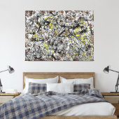 J. P. - MURAL ON INDIAN RED BODEN - 1950 - LEINWANDDRUCK (Insitu (Schlafzimmer))