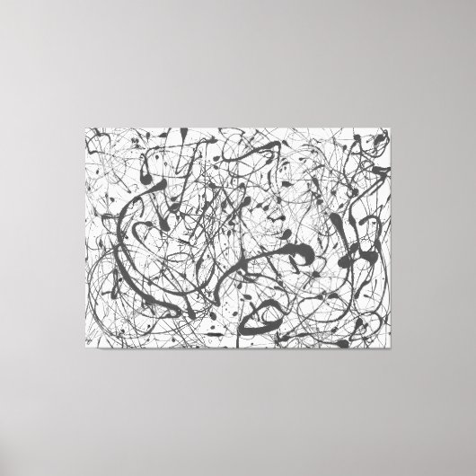 J. P. - Nr. 14 GRAU - 1948 - Action Painting - Leinwanddruck (Vorderseite)