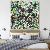 J. P. - Nr. 15 - 1950 - Aktionsgemälde - Leinwanddruck (Insitu (Schlafzimmer))