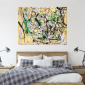 J. P. - Nr. 17 - 1949 - Aktionsgemälde - Leinwanddruck (Insitu (Schlafzimmer))