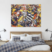 J. P. - Nr. 17A - 1948 - Action painting - Leinwanddruck (Insitu (Schlafzimmer))