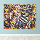 J. P. - Nr. 17A - 1948 - Action painting - Leinwanddruck (Insitu (Holzboden))