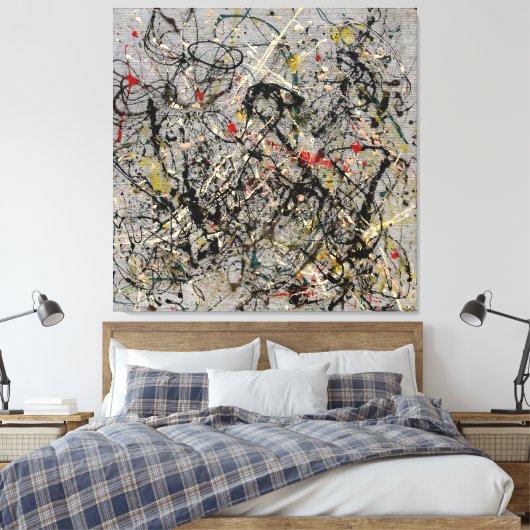 J. P. - Nr. 18 - 1950 - Aktionsgemälde - Leinwanddruck (Insitu (Schlafzimmer))