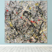 J. P. - Nr. 18 - 1950 - Aktionsgemälde - Leinwanddruck (Insitu (Holzboden))