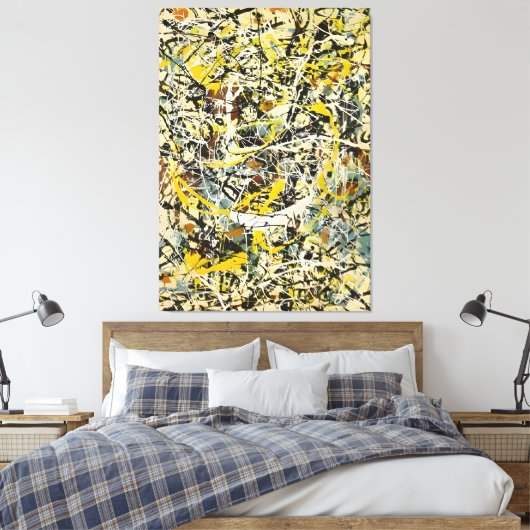 J. P. - Nr. 19 - 1949 - Aktionsgemälde - Leinwanddruck (Insitu (Schlafzimmer))