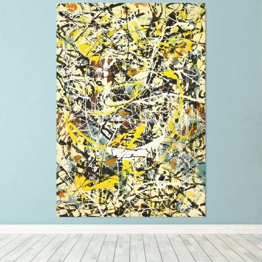 J. P. - Nr. 19 - 1949 - Aktionsgemälde - Leinwanddruck (Insitu (Holzboden))