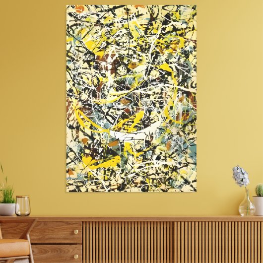 J. P. - Nr. 19 - 1949 - Aktionsgemälde - Leinwanddruck (Insitu (Wohnzimmer))