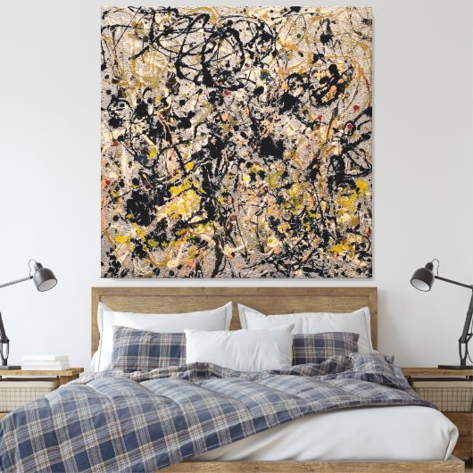 J. P. - Nr. 20 - 1950 - Aktionsgemälde - Leinwanddruck (Insitu (Schlafzimmer))