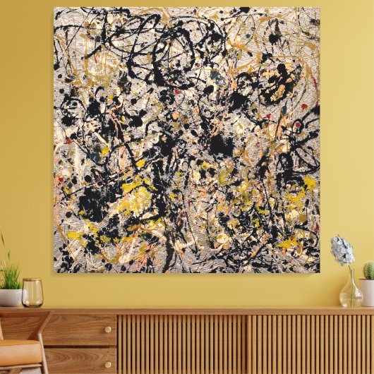 J. P. - Nr. 20 - 1950 - Aktionsgemälde - Leinwanddruck (Insitu (Wohnzimmer))