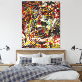 J. P. - Nr. 22 - 1949 - Aktionsgemälde - Leinwanddruck (Insitu (Schlafzimmer))