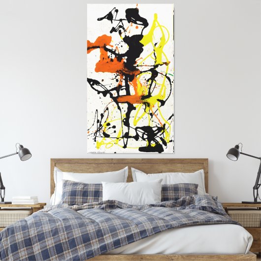 J. P. - Nr. 26 - 1949 - Aktionsgemälde - Leinwanddruck (Insitu (Schlafzimmer))