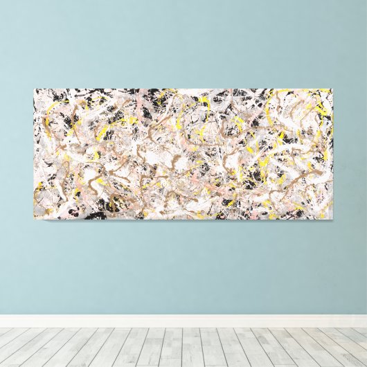 J. P. - Nr. 27 - 1950 - Aktionsgemälde - Leinwanddruck (Insitu (Holzboden))