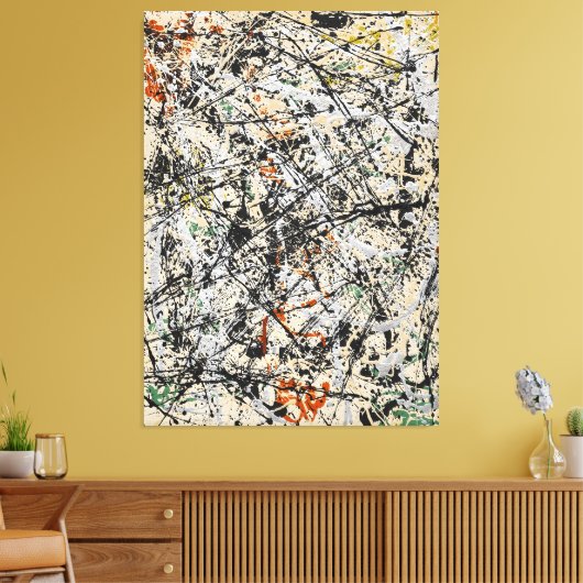 J. P. - Nr. 32 - 1949 - Aktionsgemälde - Leinwanddruck (Insitu (Wohnzimmer))