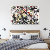 J. P. - Nr. 34 - 1949 - Aktionsgemälde - Leinwanddruck (Insitu (Schlafzimmer))