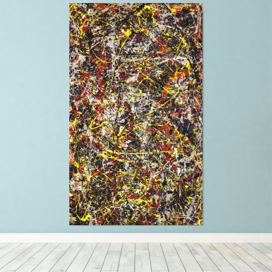 J. P. - Nr. 5 - 1948 - Action painting - Leinwanddruck (Insitu (Holzboden))