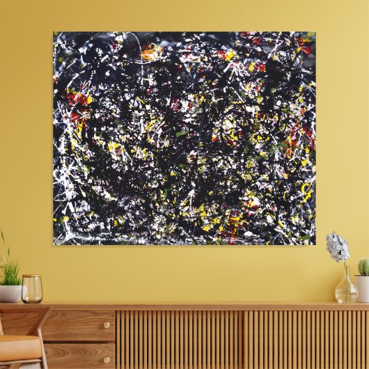 J. P. - Nr. 6 - 1949 - Action painting - Leinwanddruck (Insitu (Wohnzimmer))