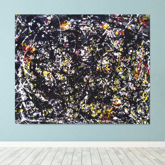 J. P. - Nr. 6 - 1949 - Action painting - Leinwanddruck (Insitu (Holzboden))