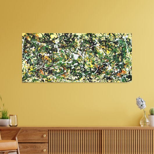 J. P. - Nr. 8 - 1949 - Action painting - Leinwanddruck (Insitu (Wohnzimmer))