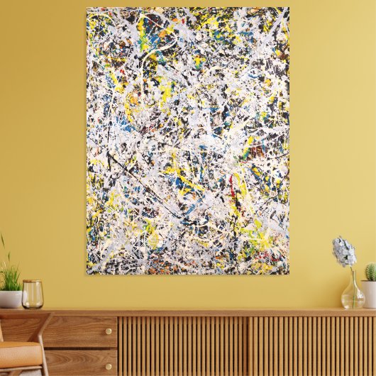 J. P. - Nr. 9 - 1949 - Action painting - Leinwanddruck (Insitu (Wohnzimmer))