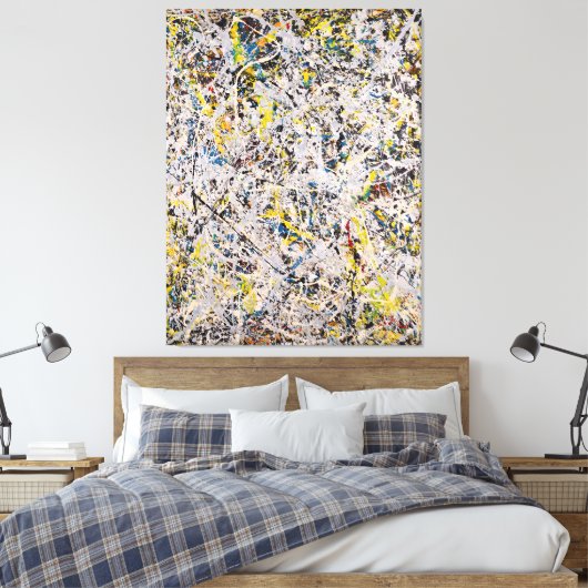 J. P. - Nr. 9 - 1949 - Action painting - Leinwanddruck (Insitu (Schlafzimmer))