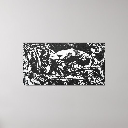 J. P. - NUMBER 14 - 1951 - Black Pourings - Leinwanddruck (Vorderseite)