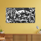 J. P. - NUMBER 14 - 1951 - Black Pourings - Leinwanddruck (Insitu (Wohnzimmer))