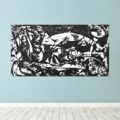 J. P. - NUMBER 14 - 1951 - Black Pourings - Leinwanddruck (Insitu (Holzboden))