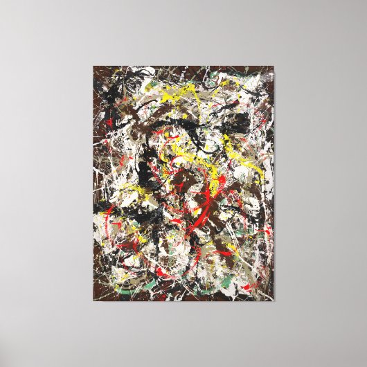 J. P. - NUMBER 4 - 1950 - Action painting - Leinwanddruck (Vorderseite)