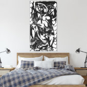 J. P. - NUMBER 5 - 1952 - Black Pourings - Leinwanddruck (Insitu (Schlafzimmer))