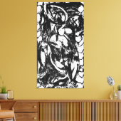 J. P. - NUMBER 5 - 1952 - Black Pourings - Leinwanddruck (Insitu (Wohnzimmer))