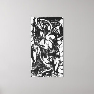 J. P. - NUMBER 5 - 1952 - Black Pourings - Leinwanddruck