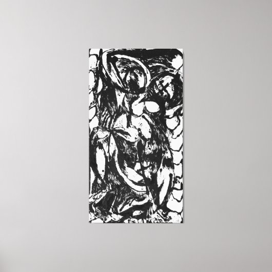 J. P. - NUMBER 5 - 1952 - Black Pourings - Leinwanddruck (Vorderseite)