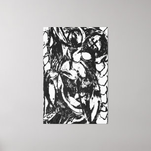 J. P. - NUMBER 5 - 1952 - Black Pourings - Leinwanddruck