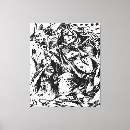 J. P. - NUMBER 6 - 1952 - Black Pourings - Leinwanddruck (Vorderseite)