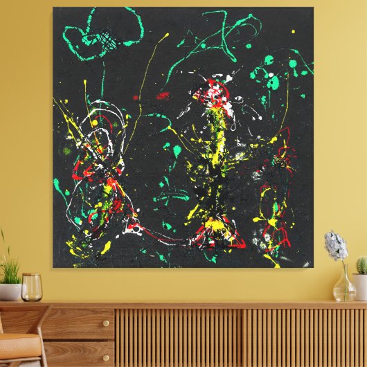 J. P. - Nummer 17 FIREWORKS - 1950 - Leinwanddruck (Insitu (Wohnzimmer))