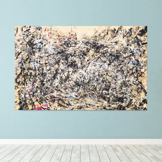 J. P. - Nummer 1A - 1948 - Action painting - Leinwanddruck (Insitu (Holzboden))