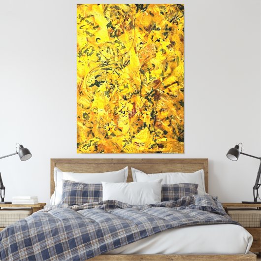 J. P. - Nummer 2 - 1951 - Abstrakter Expressionism Leinwanddruck (Insitu (Schlafzimmer))