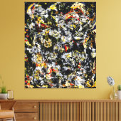 J. P. - Nummer 4 - 1951 - Aktionsgemälde - Leinwanddruck (Insitu (Wohnzimmer))