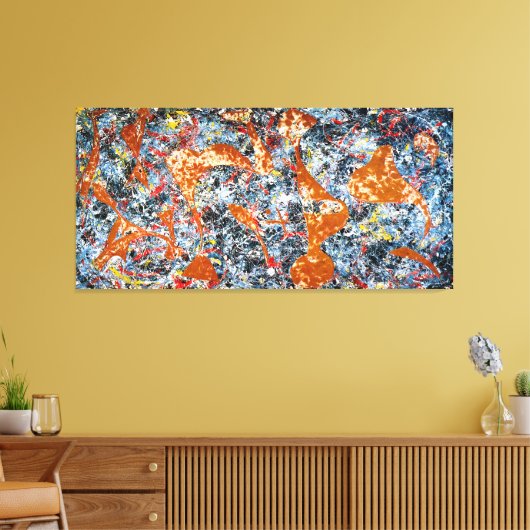 J. P. - Out of the Web - Number 7 - 1949 - Leinwanddruck (Insitu (Wohnzimmer))