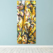 J. P. - RITUAL - 1953 - Abstrakter Expressionismus Leinwanddruck (Insitu (Holzboden))