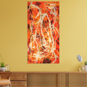 J. P. - ROTE VERTIKALE ZUSAMMENSETZUNG 5 - 1950 - LEINWANDDRUCK (Insitu (Wohnzimmer))