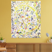 J. P. - SCHIMMERIERENDE SUBSTANZ - 1946 - LEINWANDDRUCK (Insitu (Wohnzimmer))