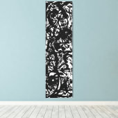 J. P. - SCHWARZE UND WEISSE ZEICHNUNG - c. 1952- Leinwanddruck (Insitu (Holzboden))