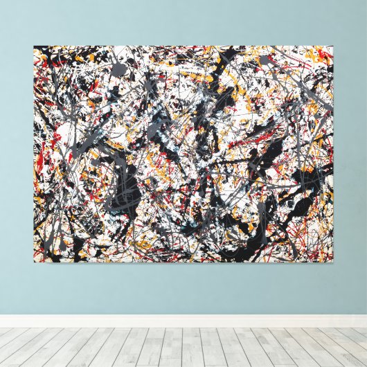 J. P. SILVER über SCHWARZ, WEISS, GELB & ROT 1948 Leinwanddruck (Insitu (Holzboden))